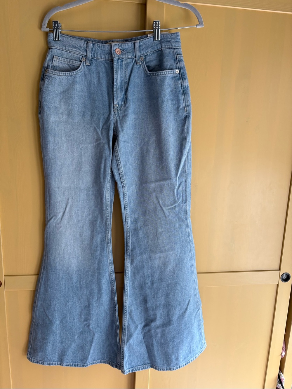 Free People Light Blue Flare Jeans